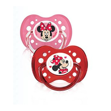 Dodie Disney Baby 2 Sucettes Anatomiques Silicone 18 Mois et + Minnie A66