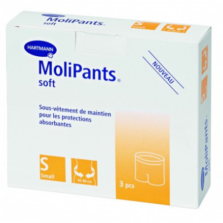 MoliPants Soft Taille S lot de 3 Boxers