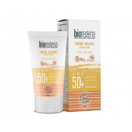 Bioregena Crème Solaire Bébé SPF 50 Bio 40ml