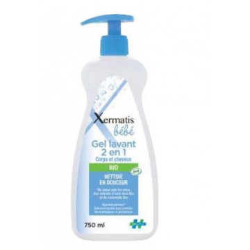 Xermatis Bébé Gel lavant 2 en 1 Bio 750ml