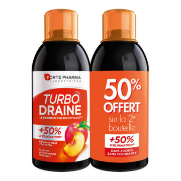 Forté Pharma TurboDraine Minceur Thé-Pêche 2x500ml