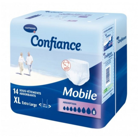 Confiance Mobile Absorption 8 Taille XL 14 pièces