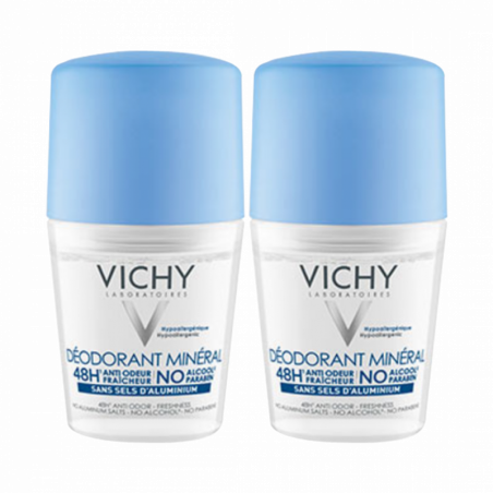 Vichy Déodorant Minéral 48H 2x50ml