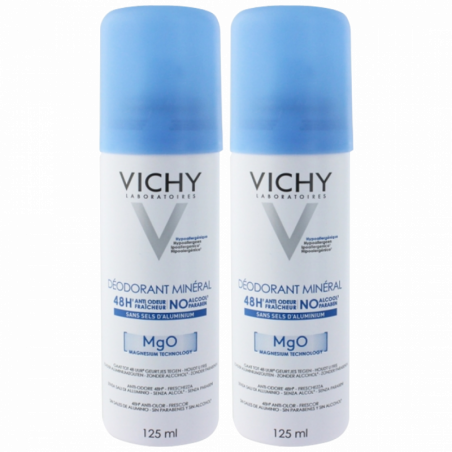 Vichy Déodorant Minéral 48H 2x125ml