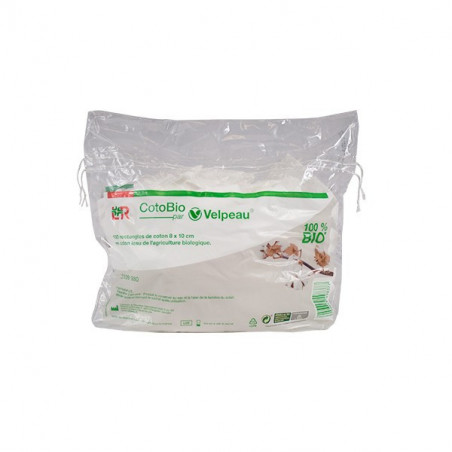 Cotopads Bio 100 Rectangles Coton Bio 8 x 10cm