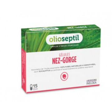 Olioseptil Nez-Gorge Huiles Essentielles 15 gélules