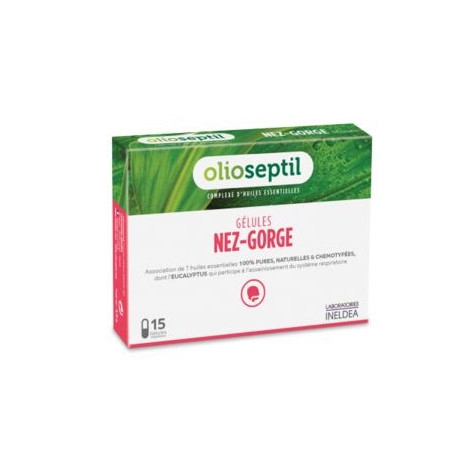 Olioseptil Nez-Gorge Huiles Essentielles 15 gélules
