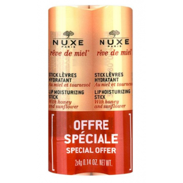 Nuxe Rêve de Miel Stick Lèvres Hydratant 2x4g