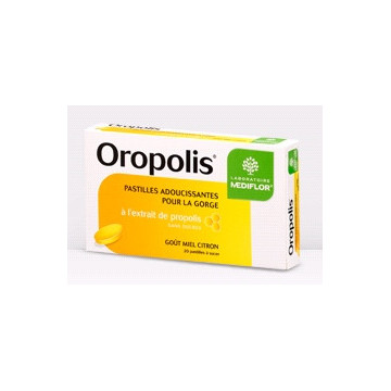 Oropolis Miel Citron - 20 Pastilles