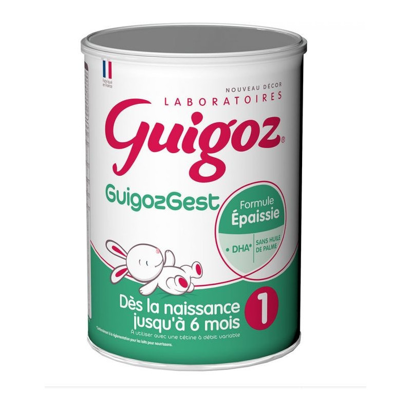 Achetez Guigoz Gest Formule Epaissie Lait 1er âge 800g à 21.85€ seulement ✓  Livraison GRATUITE dès 49€