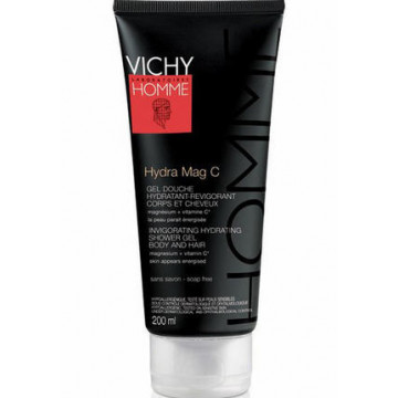 Vichy Homme Hydra Mag-C Gel Douche Hydratant Revigorant 200ml