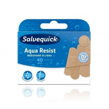 Salvequick Aqua Resist Boîte de 40 Pansements Panachés