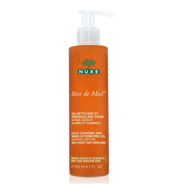 Nuxe Rêve de Miel Gel Nettoyant et Démaquillant Visage 200ml