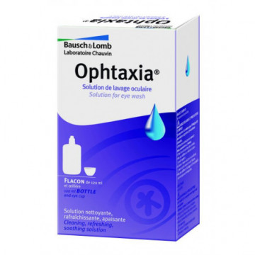 Bausch &amp; Lomb Ophtaxia Solution de Lavage Oculaire 120ml