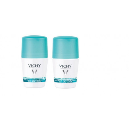 Vichy Déodorant Anti Transpirant Anti Traces Jaunes et Blanches 2x50ml