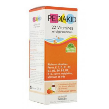 Pediakid Sirop 22 Vitamines et Oligo-éléments 125ml