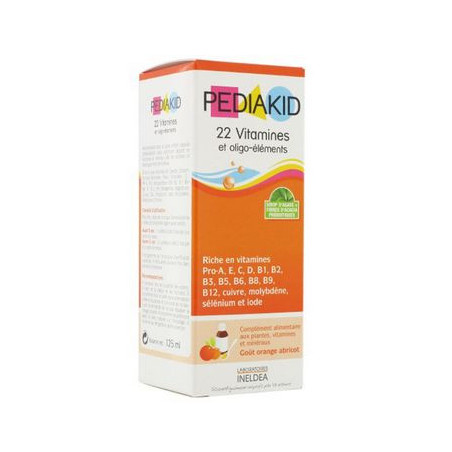 Pediakid Sirop 22 Vitamines et Oligo-éléments 125ml