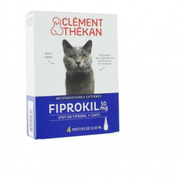 Clément Thékan Fiprokil Chat 4 pipettes 0