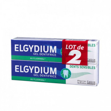 Elgydium Dentifrice Dents Sensibles - LOT de 2 tubes de 75ml