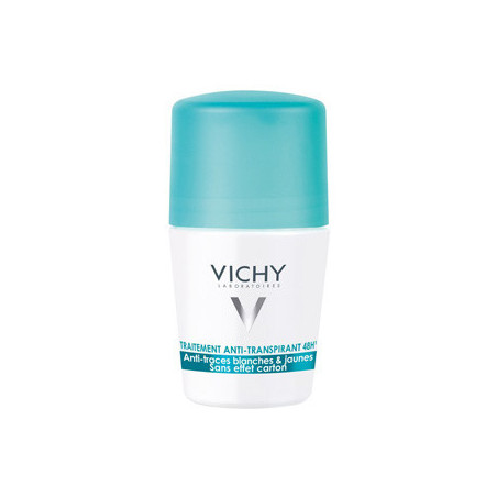 Vichy Déodorant Anti Transpirant Anti Traces Jaunes et Blanches 50ml