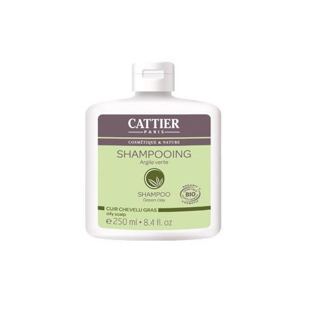 Cattier Shampooing Cheveux Gras Argile Verte BIO 250ml