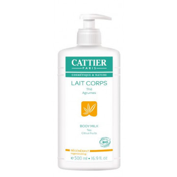 Cattier Lait Corps Hydratant Régénérant Thé Agrumes BIO 500ml