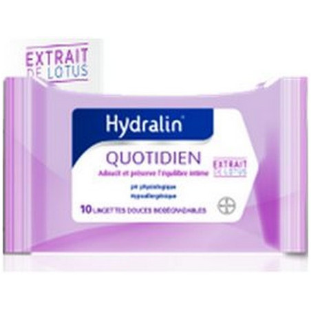 Hydralin Quotidien Lingettes - 10 lingettes