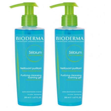 Bioderma Sébium Gel Moussant Purifiant 2x200ml