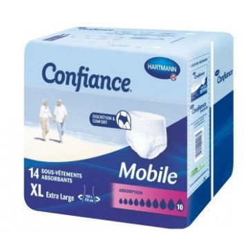 Confiance Mobile Absorption 10 Taille XL 14 pièces