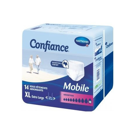 Confiance Mobile Absorption 10 Taille XL 14 pièces