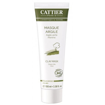 Cattier Masque Argile Verte Peaux Grasses BIO 100ml