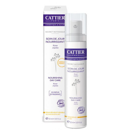 Cattier Secret Botanique Soin de Jour Peaux Séches BIO - tube 50ml