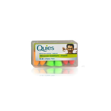 Quies Protection Auditive Mousse 35dB 3 Paires