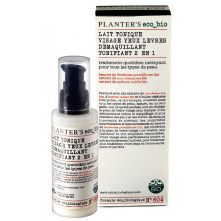 Planter's Lait Tonique Demaquillant BIO 125ml