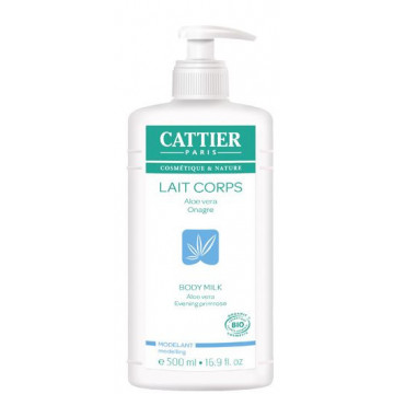Cattier Lait Hydratant Modelant Aloe Vera Onagre BIO 500ml