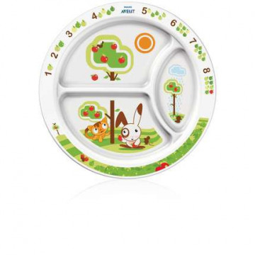 Avent Premiers Repas Assiette à Compartiments  12m+