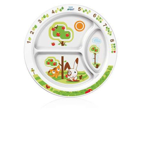 Avent Premiers Repas Assiette à Compartiments  12m+