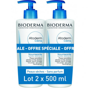 Bioderma Atoderm Crème Nourrissante 2x500ml