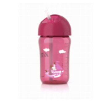 Avent Tasse Paille Antifuite Fille +18mois 340ml