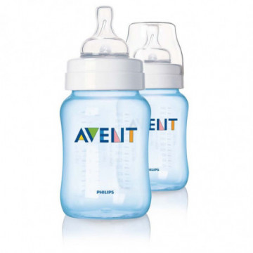 Lot de 2 Biberons Natural Blanc 260ML - Philips Avent