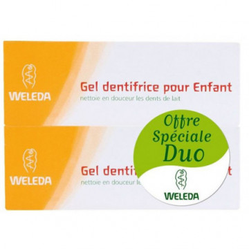 Weleda Gel Dentifrice pour Enfant 2x50ml