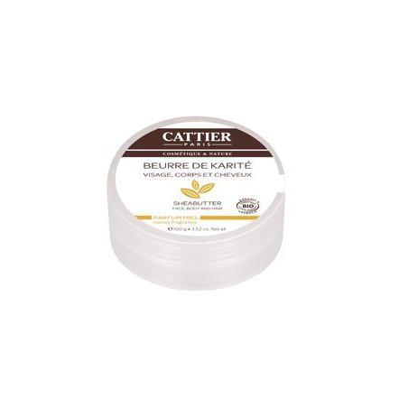 Cattier Beurre de Karité Miel BIO 100g